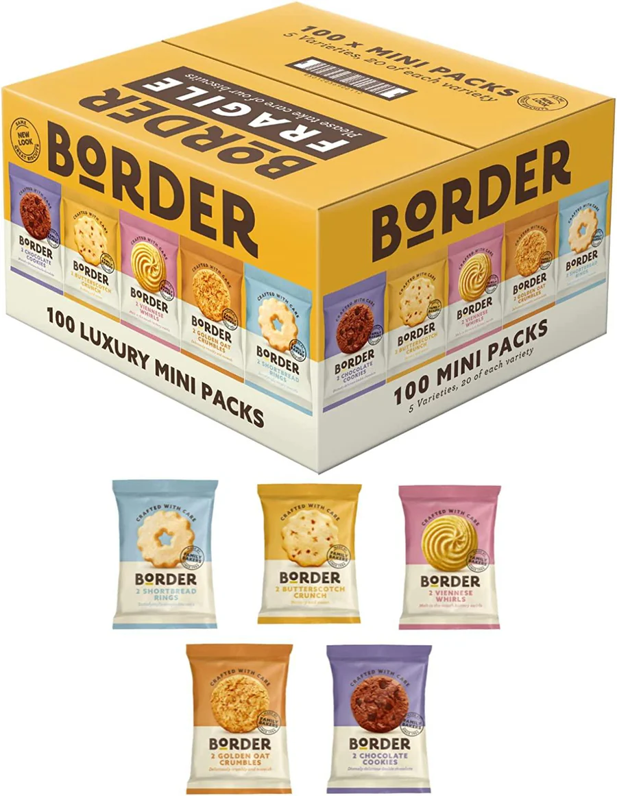 Border Luxury Mini Pack 100 Biscuits 5 Variety (1 Box) - Image 5