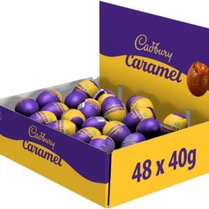【Clearance Sale】Cadbury Caramel Egg Single (Pack of 48). Easter, Egg Hunt, Thank you Gift, Present, Caramel Filled Chocolate Eggs OFFICIAL