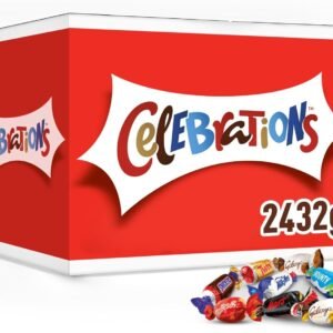 【Clearance Sale】Celebrations Chocolate Bars Multipack Bulk Box 2.4kg– Assorted Mini Milk Chocolate Bars & Sweets Variety Pack with Mars, Twix, Snickers, Bounty & Galaxy, Chocolate Gift, Sharing Snacks & Hamper Filler